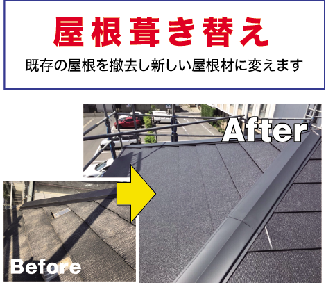 屋根葺き替え 屋根葺き替え