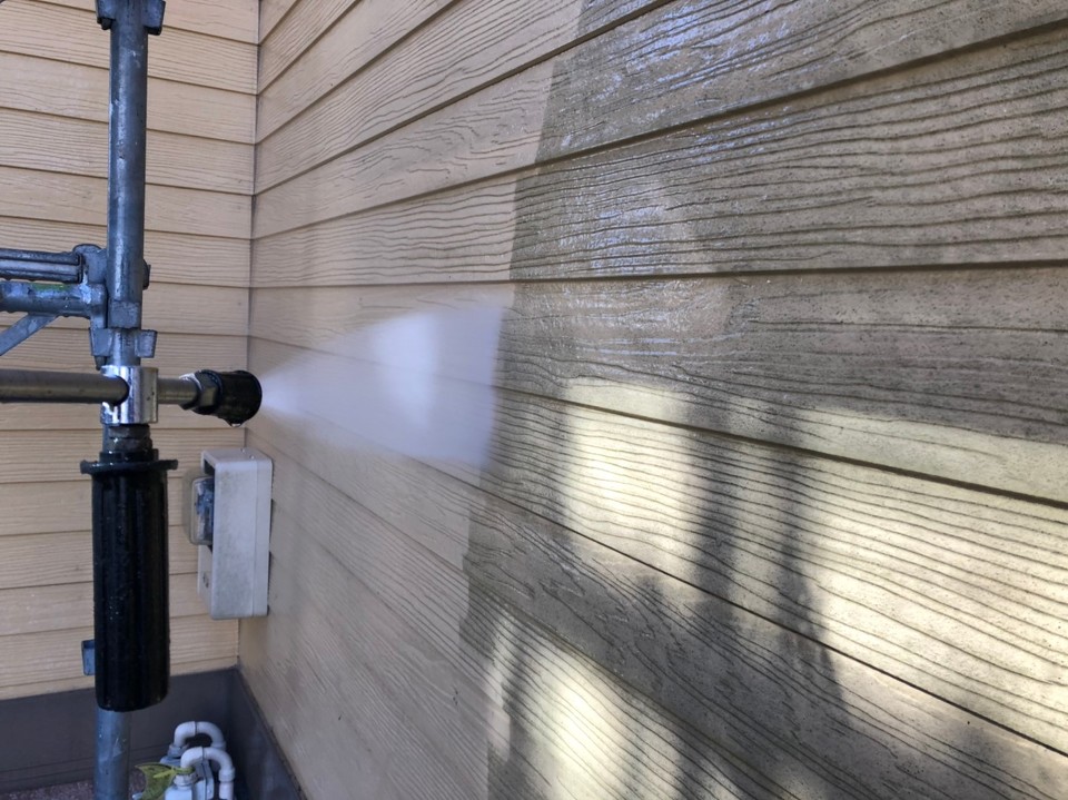 Tホーム外壁塗装　外壁バイオ洗浄