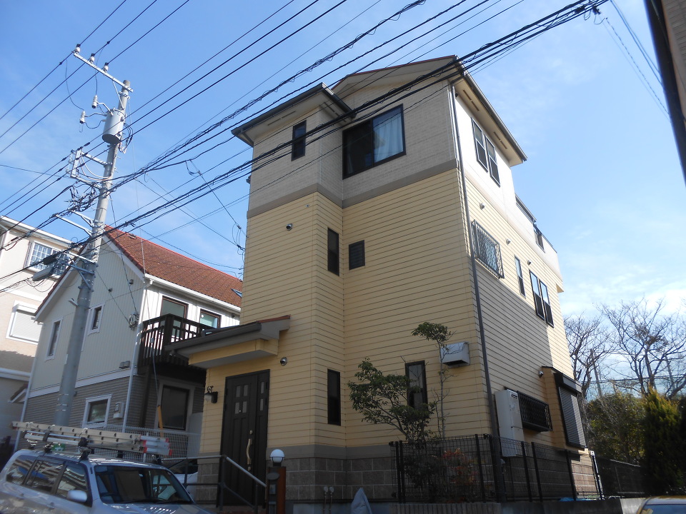 Tホーム外壁塗装 金沢区M様ビフォー Tホーム外壁塗装 金沢区M様ビフォー